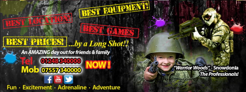 Warrior Woods paintball in Snowdonia — best location, equipment and games