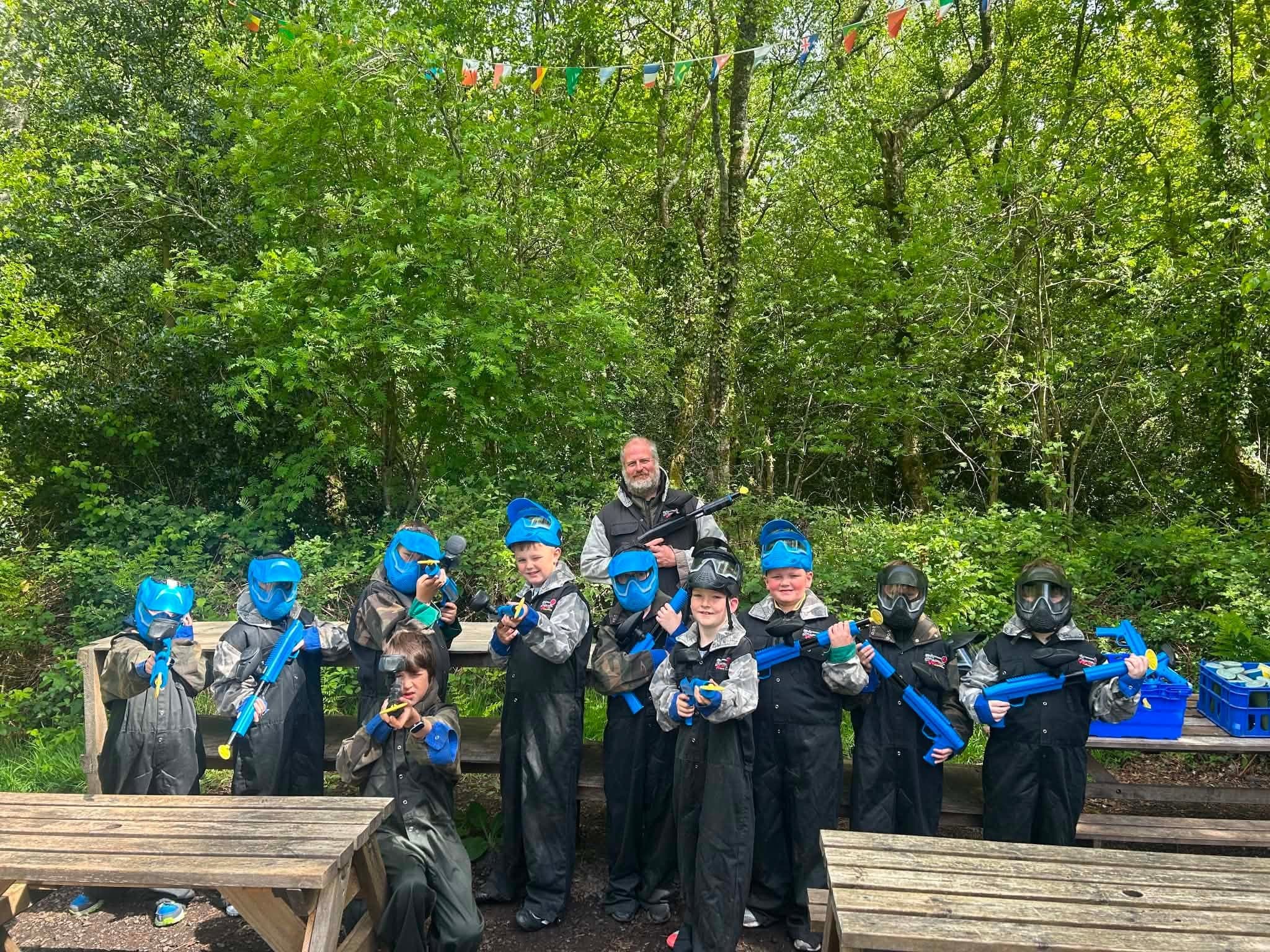 Kids low impact paintball in North Wales